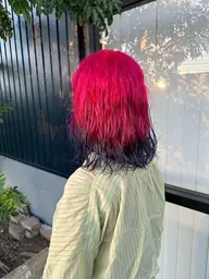 【🍊ダメージレスカラーしたい人はコレ🍊】ブリーチなしWカラー+トリートメント🫧