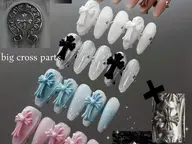 【大人気🩷クロスネイル】チップ長さだし持ち込みデザイン¥14980