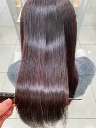 🌷髪質改善縮毛矯正（根本）＋4ステップトリートメント(カット＋3000 全体矯正＋3000)