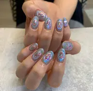 人気No. 1⭐︎持ち込みデザイン【オフ無料】120min，ストーンスタッズ，ニュアンスOKミラーマグネット追加料金なし