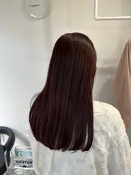 🔵【cut＋髪質改善オイルストレート】
