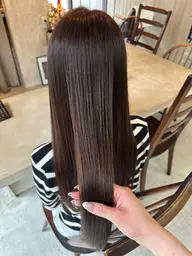 ツヤツヤ暗めカラー🤎🎀➕1stepトリートメント🫧✨