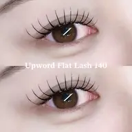 【パーマ風マツエク🪷】オフあり🙆🏻アップワード×フラットラッシュ140本️️✩ご新規様¥6900/再来様¥7300