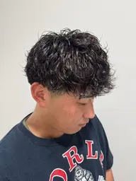 [メンズ限定！]簡単セットで決まる！カット➕通常パーマ