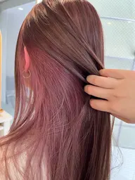 🦋 インナーカラー/イヤリングカラー ＋ 全体カラー ＋ Aujua 1 step トリートメント 🧖🏼‍♀️