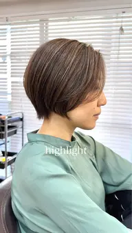 🍁何度でも🍁カット＋ハイライト＋トリートメント［新宿/ブリーチ］