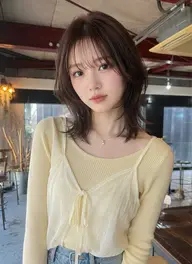 ˚.꒰ 🇰🇷ダメージレス高発色🇰🇷꒱.˚　💚カット➕ブリーチ無しダブルカラー➕髪質改善1トリートメント💚