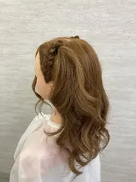スタイル指定あり　編み込みハーフツイン
