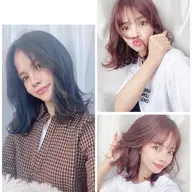 前髪カット付き×お出かけ前のコテ巻きスタイリング