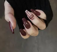 チェックネイル2本