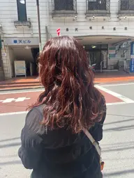 [巻くだけで柔らかい雰囲気に🐑お出かけ前にふわふわ仕上がり💭🍊]コテ巻き仕上げ