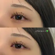 上下まつげパーマ🧡"