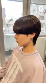 メンズカット+カラー+眉毛カット