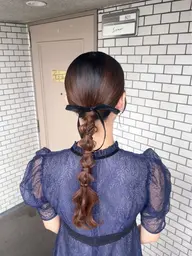 🍓ヘアセット+フルメイク🍓参列、イベントのヘアセット【シニヨン、ハーフアップ、編みおろし、ポニーテール】
