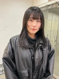 顔まわりレイヤーカット💞アイロン仕上げ✨