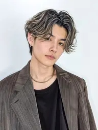 メンズカット+メンズハイライトカラー+髪質改善トリートメント