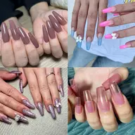 【ジェルチップ長さ出し】【ご新規様オフ¥0】ワンカラー／カラーグラデーション／ラメグラデーション／ラメ埋め尽くし