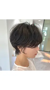 【朝ラク✖️こなれ感🌀】似合わせショート➕デジタルパーマ➕Aujuaトリートメント