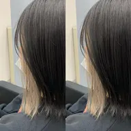 《🔅ケアブリーチ使用🔅》『寒色が好きな方』全体カット➕インナーカラー➕トリートメント