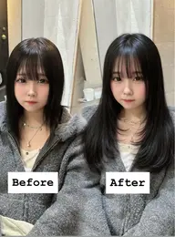 💎馴染み最強💎最高級人毛100％プレミアムシールエクステ80本+カット【新宿/レイヤーカット/インナー追加⭕️】