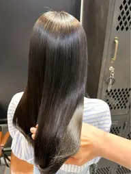 2回目以降来店🫶🏻【艶⭐︎潤いHAIR】🫶🏻うる艶ストレート+カット+カラー+超音波★TR  ¥22,300