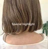 🐬カット+透明感ハイライトカラー+2Stepトリートメント🐬