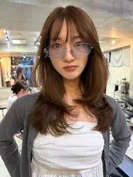 【🎀当日予約可能🎀】レイヤー、ボブレイヤー、バタフライカット、ハッシュカット＋透明感カラー（⚠️レングス別料金）