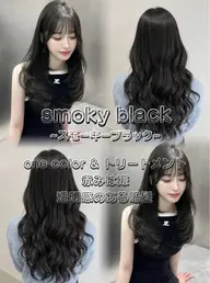 【人気】透明感カラー＋集中ケアTR💎サラサラ髪に✨