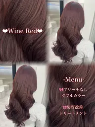 ⭐️透明感出したい方必見⭐️カット+ブリーチなしダブルカラー+SONQ3stepトリートメント