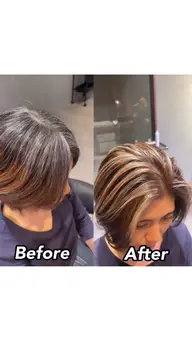 🌈白髪が好きになる🌈話題の白髪ぼかしハイライト＋プレミアムトリートメント＋お悩み別ホームケアプレゼント🎁