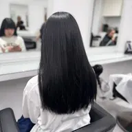 【🖤暗くするけど透明感ほしい方】清楚系フェイクブラック（トーンダウンカラー＋コテ巻き+ラクトン配合トリートメント）
