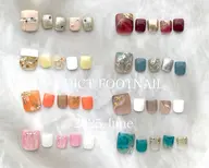 【FOOT定額デザインネイル】フットバス&ケア込(ご新規様ジェルオフ無料)