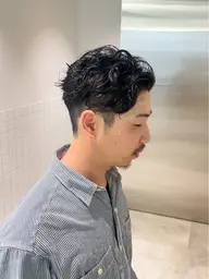 【メンズカット】+【メンズパーマ】