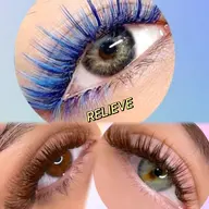 【ワンホンカラー】アイラッシュ、ブルー🩵、ブラワン🐻、チョコレートブラワン🍫120束¥7200/140束¥8300