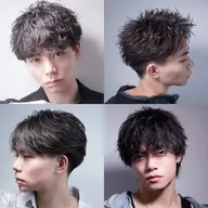 人気NO.1💡カット+選べるパーマ【波巻き・ツイスパ・シャドウ】+ケアトリートメント　¥17700→¥14160