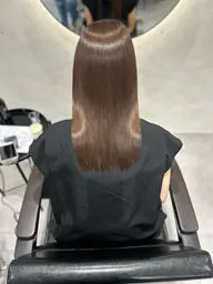 ブリーチ無し透明感カラー×髪質改善トリートメント