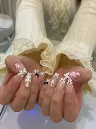 🩰𓂃꙳【ゴテゴテ好きな方】🎀⋆オフ込み有料パーツ付け放題10本アートコース【¥12000→10800】