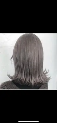 カット＋ブリーチなし透明感カラー