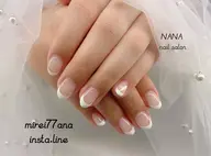 シンプルフレンチネイル　ベース無し