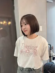 前髪カット➕外国人風透明感カラー➕高級シルクTr