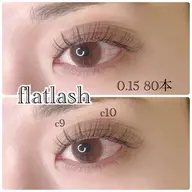 《技術向上メニュー☆》フラットラッシュ80本　他店付け足し不可　オフ500円LEDエクステオフ1000円