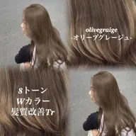【🤎グレージュ・ブラウン🤎】カット＋ケア込ブリーチなしWカラー＋髪質改善トリートメント🕊🫧