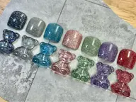 【フットネイル/オフ無し】フラッシュネイルワンカラー
