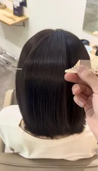 【ミニモ学割U24】🥇ヘアケアマイスターによる🥇就活・実習用黒染めワンカラー＋ケラチントリートメント