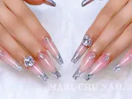 🌼jr.ネイリスト🌼大人気✨チップ長さ出しガラスフレンチ💅(オフあり)パーツ、シール別途🆗