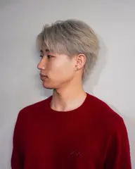 【メンズ ホワイト系カラーをしたい方用メニュー】トリプルカラー （ブリーチ2回＋カラー）‎🤍🪽