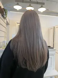 ダメージレス透明感ブリーチ無しダブルカラー