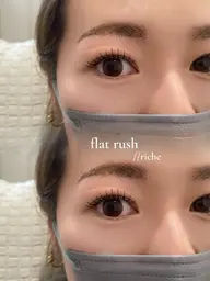 フラットラッシュ100本✨ やりすぎない、ちょうどいい華やかさに⸝ ⸝【ﾏﾂｴｸｵﾌありの方は必ず事前にお伝え下さい】