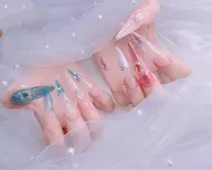 No.2★【チップスカルプ長さ出し】セレブmaxロング付け放題　（3000種類のパーツ） ¥19980