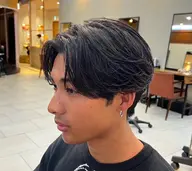 💙メンズパーマ(ワンカール・ニュアンス)💙カット✂️＋頭皮ケアmarbb付き